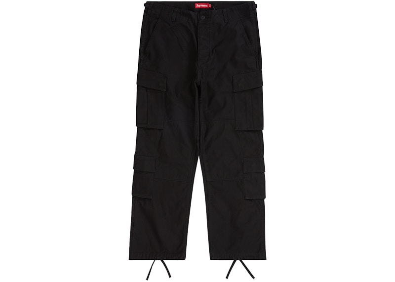 Supreme Mesh Pocket Belted Cargo Supreme Cargo Pant Pants Black