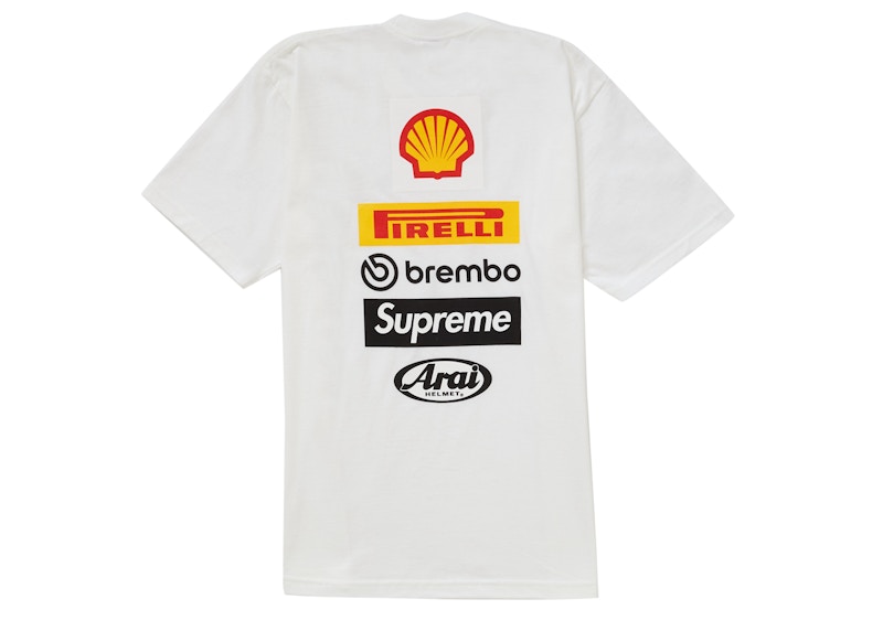 Supreme Ducati Logo Tee White Men's - SS24 - GB
