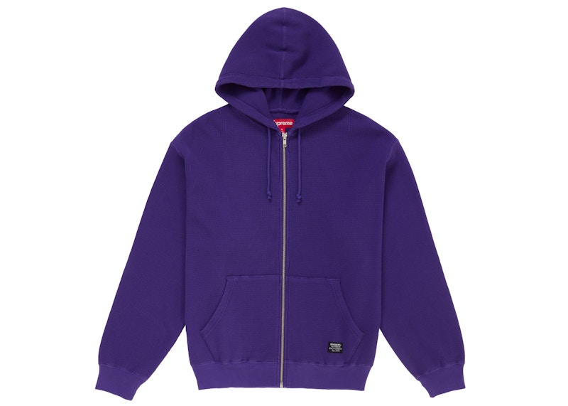 Supreme Hooded Zip Up Thermal (SS25) Purple Men's - SS25 - US