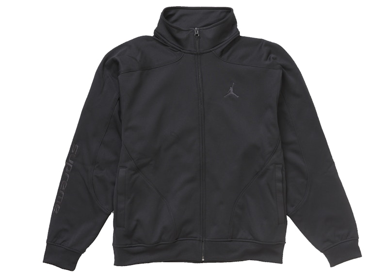 Supreme Jordan Tricot Track Jacket Black Men's - FW24 - GB