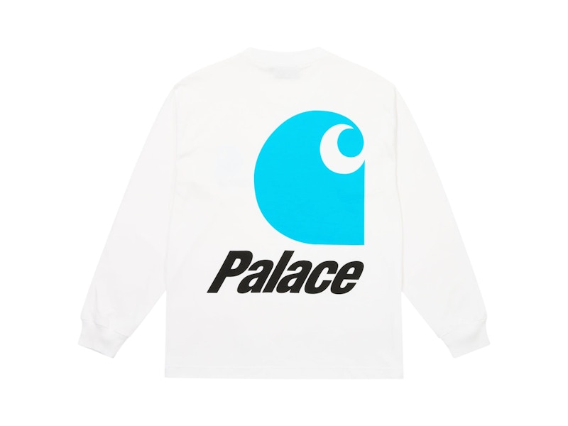 Palace Carhartt WIP Logo Longsleeve White Men's - FW24 - US
