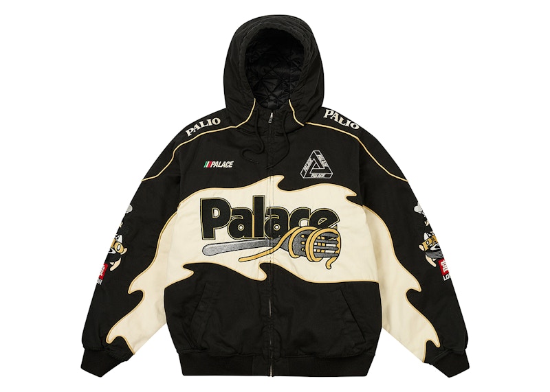 Palace Pasta Jacket Concrete Black Men's - FW24 - US