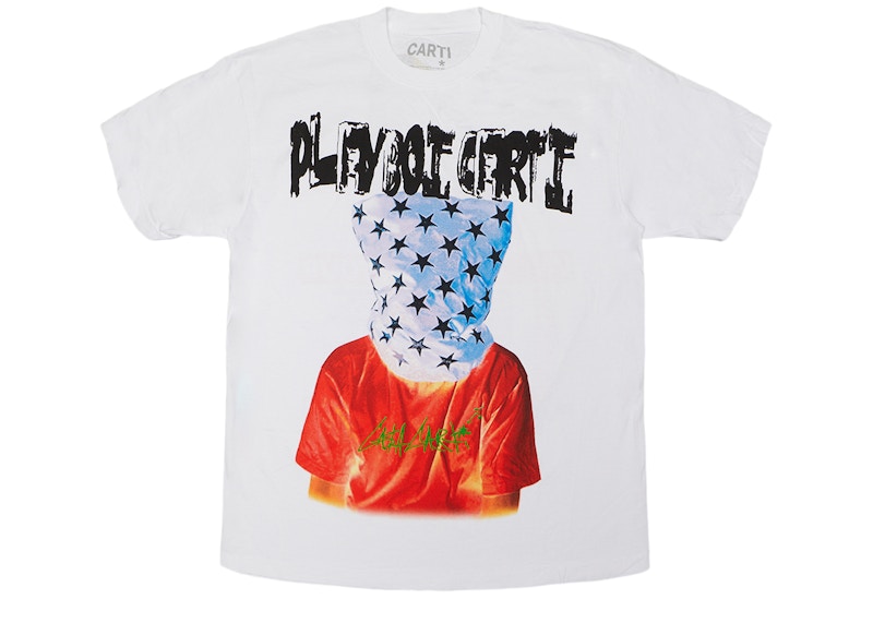 Playboi Carti Bag Over Head Tee White Men's - US
