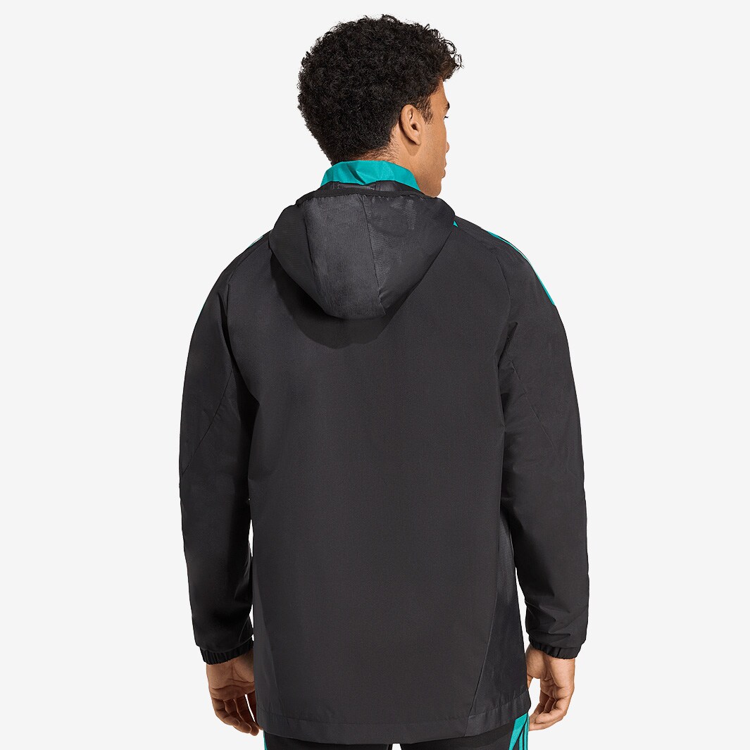 adidas New Zealand All Blacks 25/26 All Weather Jacket - All Black