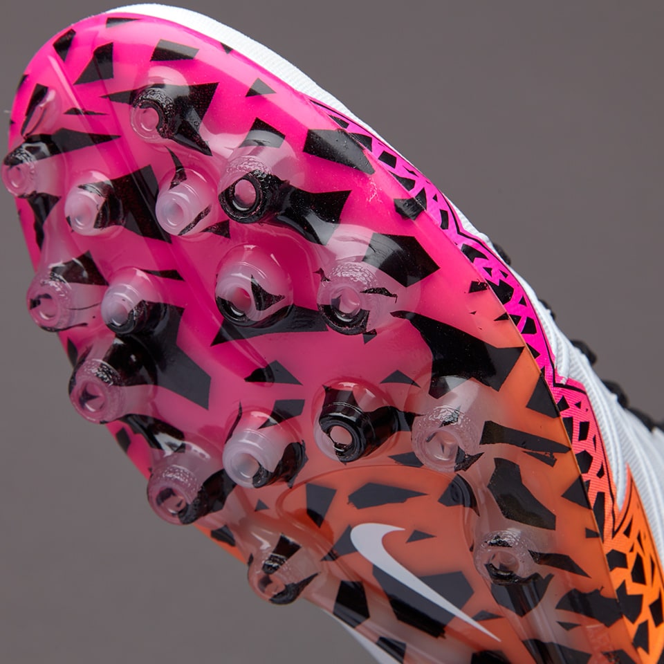 Nike Hypervenom Phantom II AG-R - Bianco/Nero/Arancione Total/Volt
