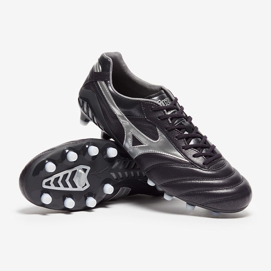 Mizuno Morelia DNA Japan - Obsidian/Galaxy Silver - Mens Boots