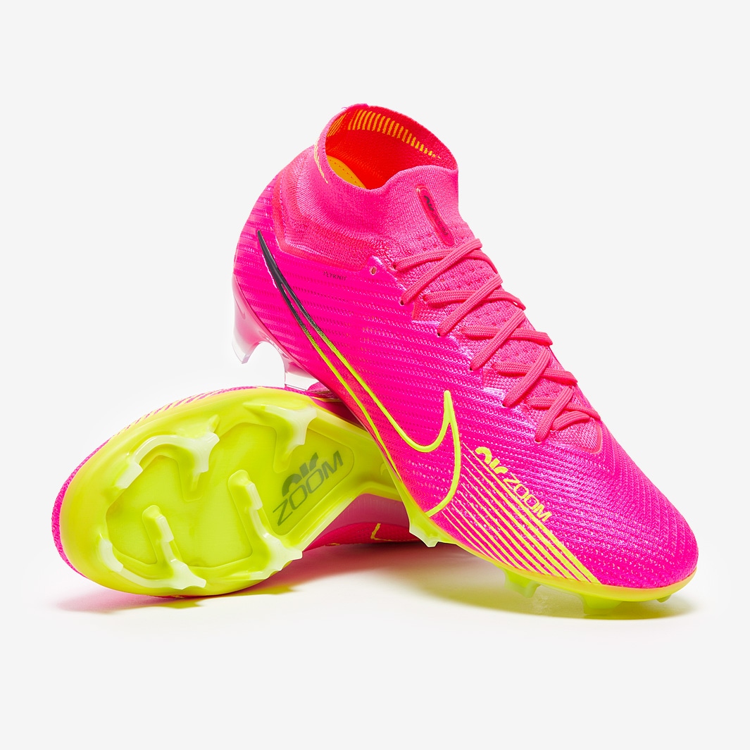 Nike Air Zoom Mercurial Superfly IX Elite FG - Rose/Volt/Gridiron