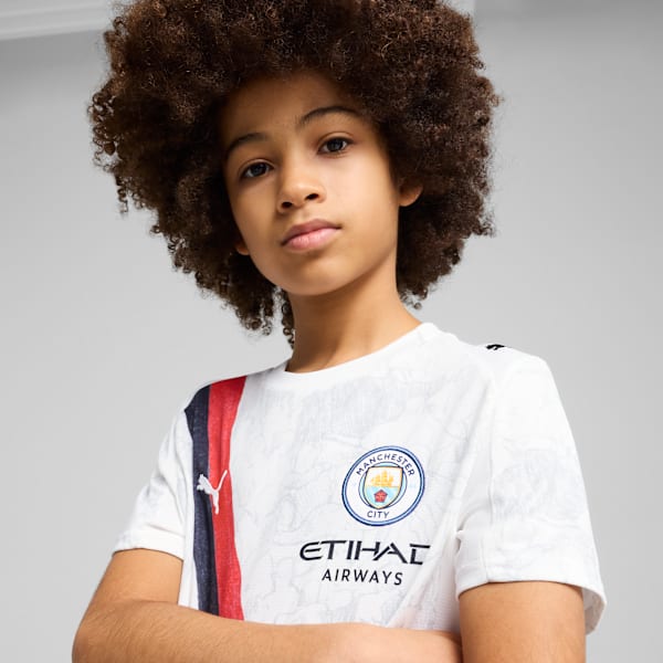 PUMA x KIDSUPER Manchester City Replica Big Kids' Soccer Jersey | PUMA
