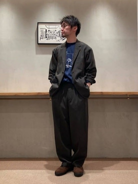 Steven Alan＞ PE/L ブッチャー シングルブレスト 3B ジャケットを使っ