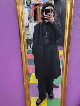 RUDE GALLERYのチェスターコートを使った人気ファッション