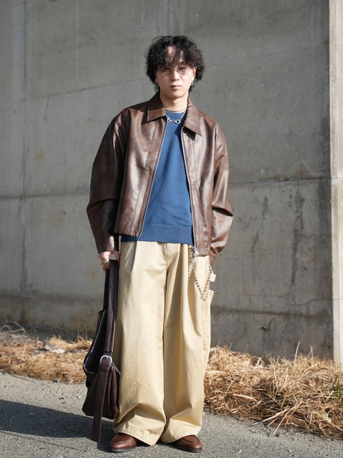 セール】Seam line zip blouson / シームラインジップブルゾン