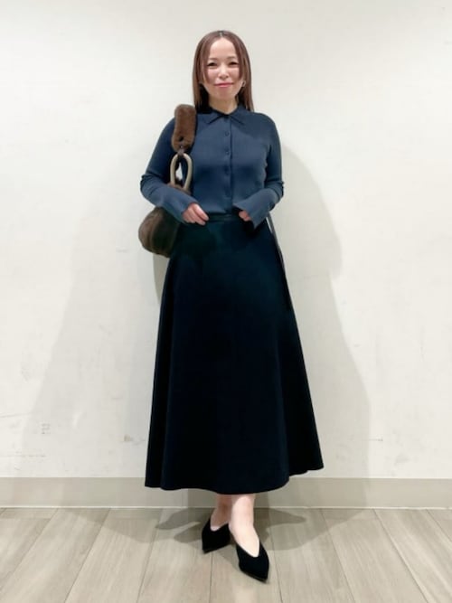 セール】【1/15再値下げ】AK+1 / ウール ソリッド フレアスカート