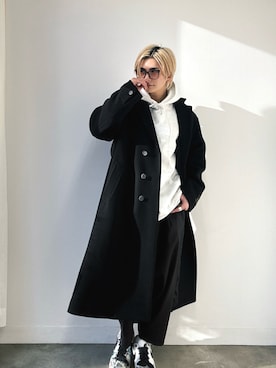 UNISEX》Super140s Prime-Over Melton Chesterfield Coat/プライム