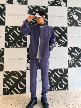 MARK & LONAのサンバイザーを使ったメンズ人気ファッション