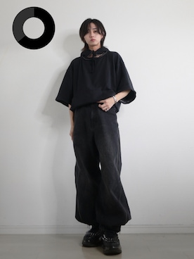 GRANCY】ZipDesign Buggy DenimPants / ジップデザイン バギーデニム