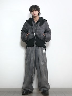 GRANCY】Printed Short Real Down / プリントショートリアルダウンを