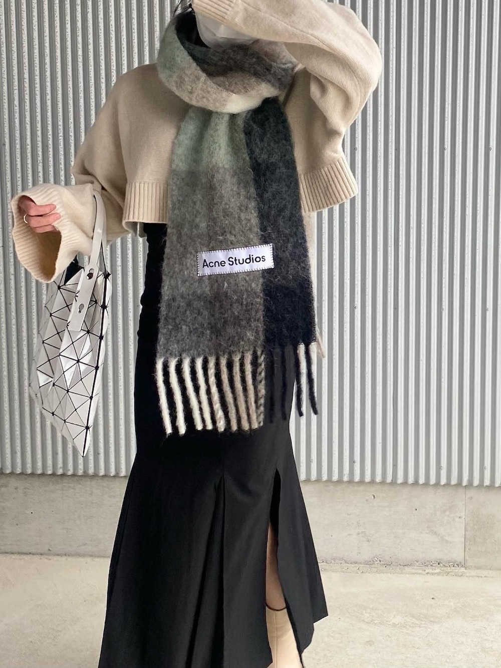 Acne acne studios 大判マフラー Studios(アクネストゥディオズ