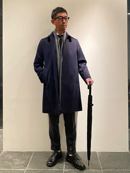 MACKINTOSH LONDON井筒屋小倉SATOSHIさんのステンカラーコートを使った