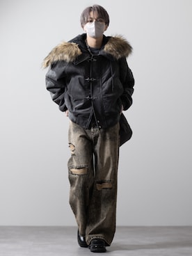 CLEL】Fireman Tech Fade N-2B Flight Jacket / ファイヤーマン テック