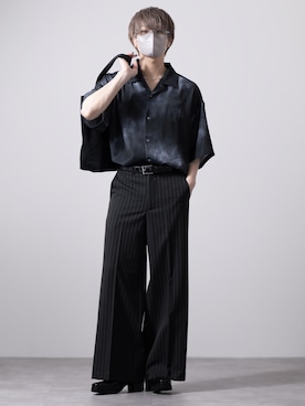 CLEL】Back Brushed TR Flare Slacks/バックブラッシュドTR フレア