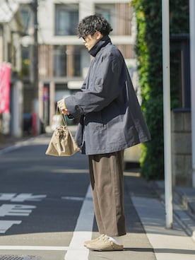 CITEN＞バルカラー ハーフコートを使った人気ファッション