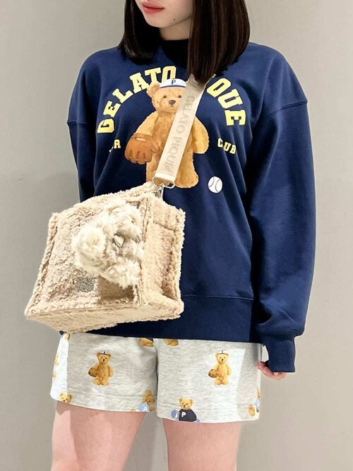 セール】スポーティーベア総柄ショートパンツ（ルームウェア/パジャマ