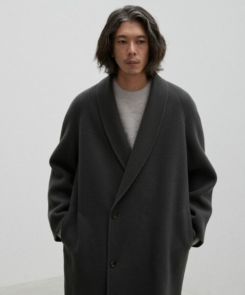 LIDNM（リドム）の「Super 140s SHAWL COLLAR CAPE COAT（チェスター