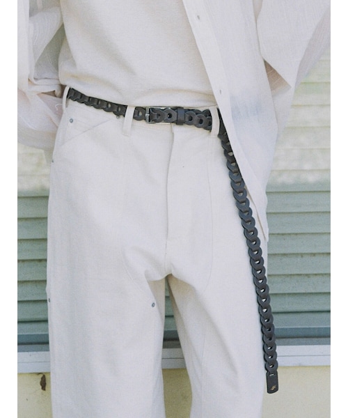 Llife（ライフ）の「Llife LEATHER CHAIN BELT（ベルト）」 - WEAR