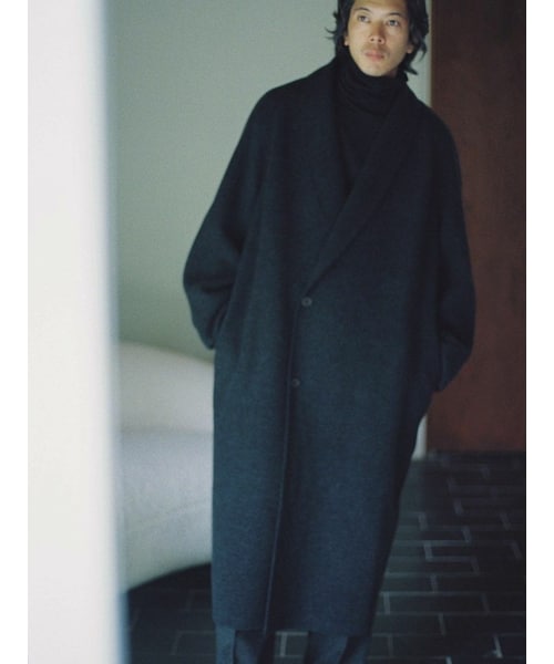 LIDNM（リドム）の「SHAWL COLLAR REVER COAT（その他アウター）」 - WEAR