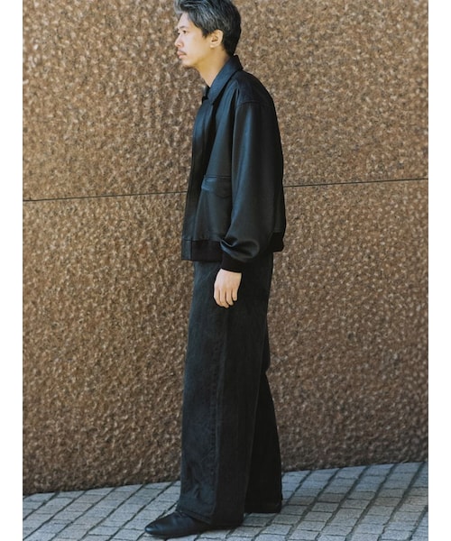 LIDNM（リドム）の「CRACK WASHED BAGGY DENIM PANTS（デニムパンツ
