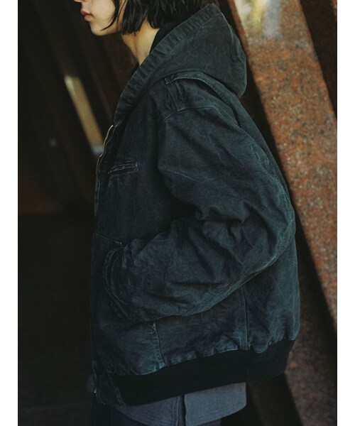 LIDNM（リドム）の「CRACK WASHED ACTIVE JACKET（ブルゾン）」 - WEAR