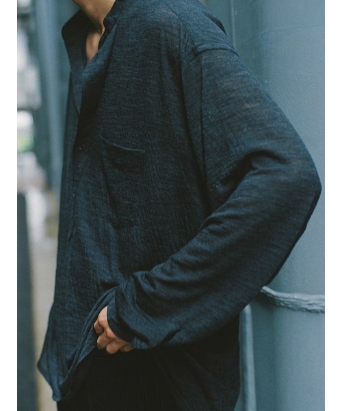 LIDNM（リドム）の「WOOL KNIT PO SHIRT（シャツ/ブラウス）」 - WEAR