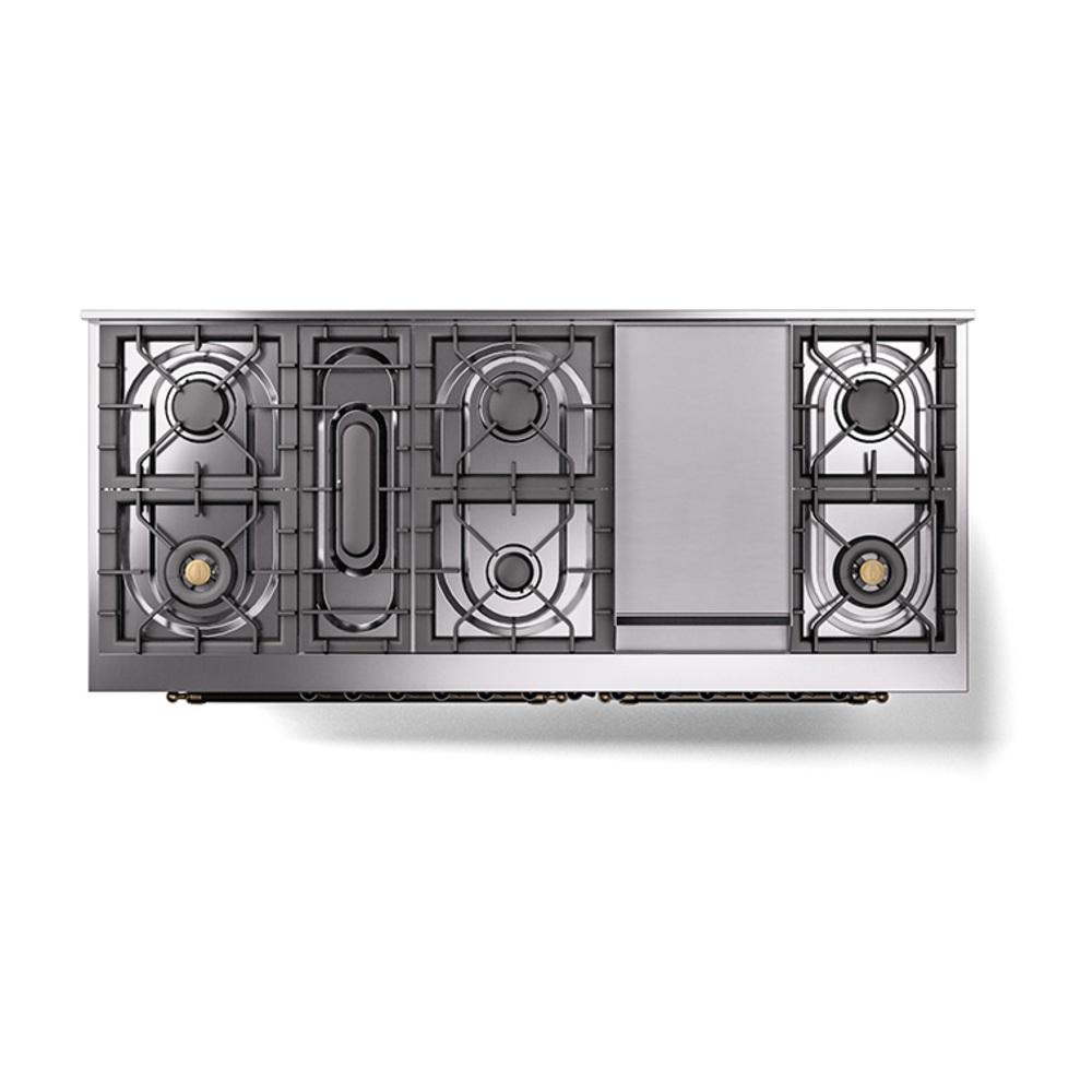 ILVE ILVE UP60FQNMPBUBLP Nostalgie II 60 inch Dual Fuel Range (9