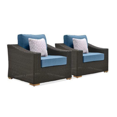 NWB4PC by La-Z-Boy - New Boston 4pc Wicker Patio Conversation Set