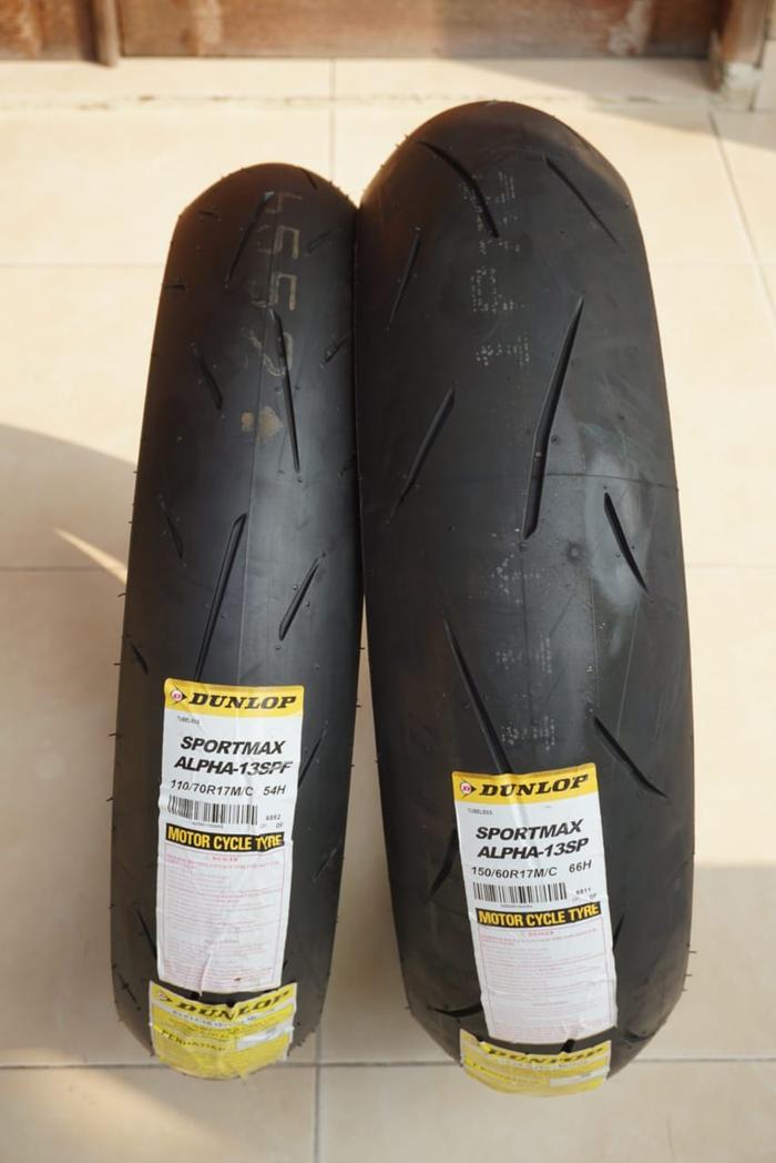 送料込みDUNLOP α13SP 40分走行中古前後セット