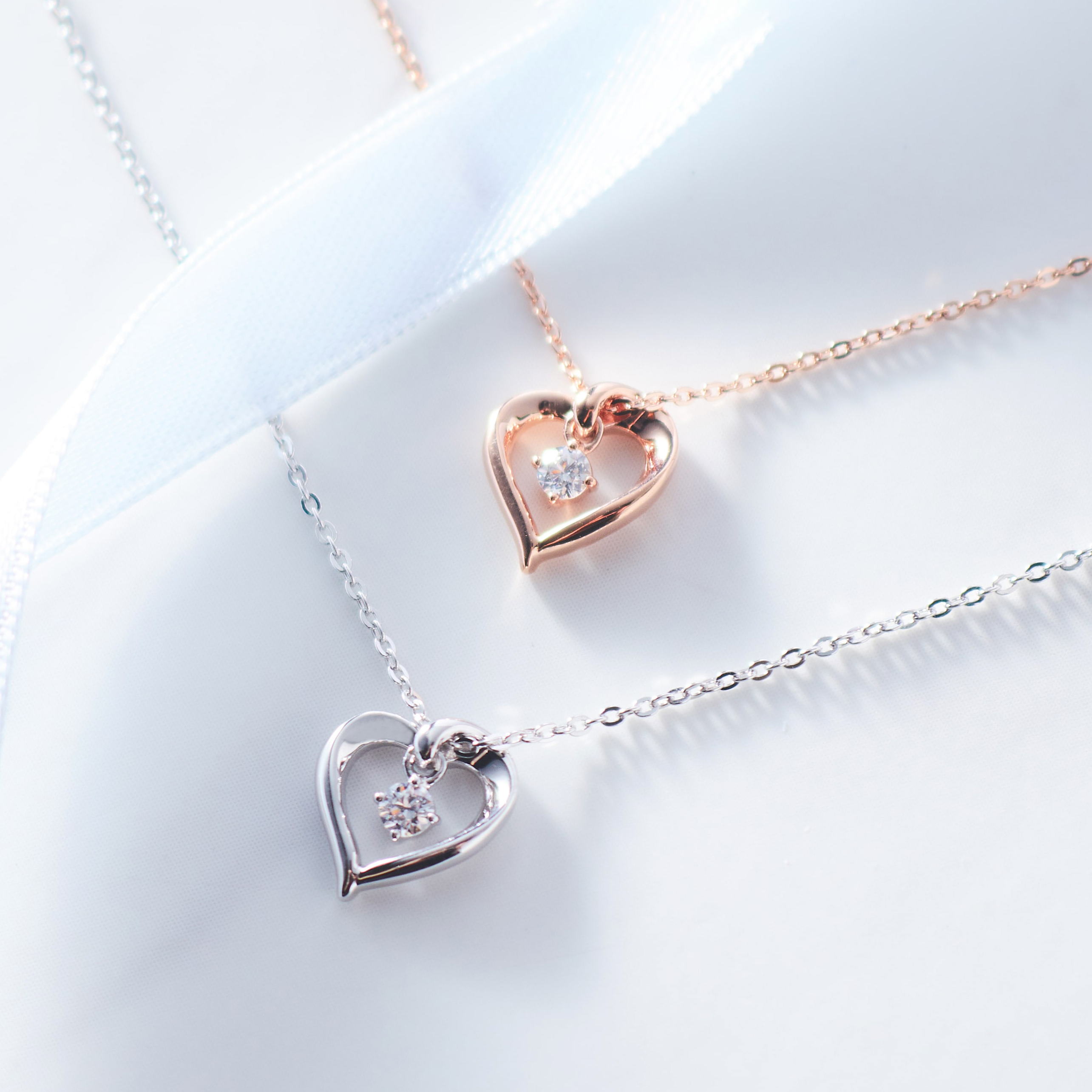 名入れ】Canal 4℃オリジナルベア&シルバーハートネックレスセット