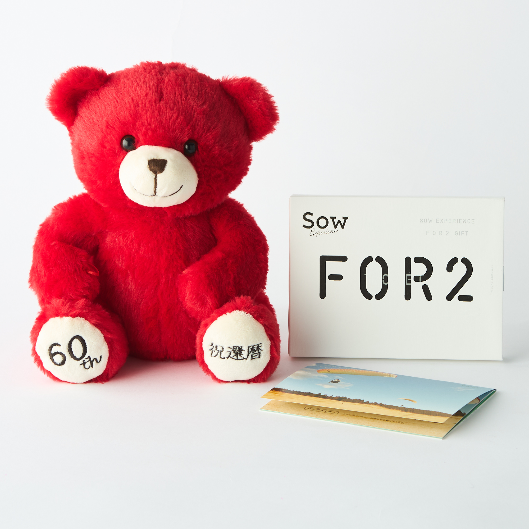 名入れ・還暦ギフト】体験ギフト＆テディベアセット | SOW EXPERIENCE