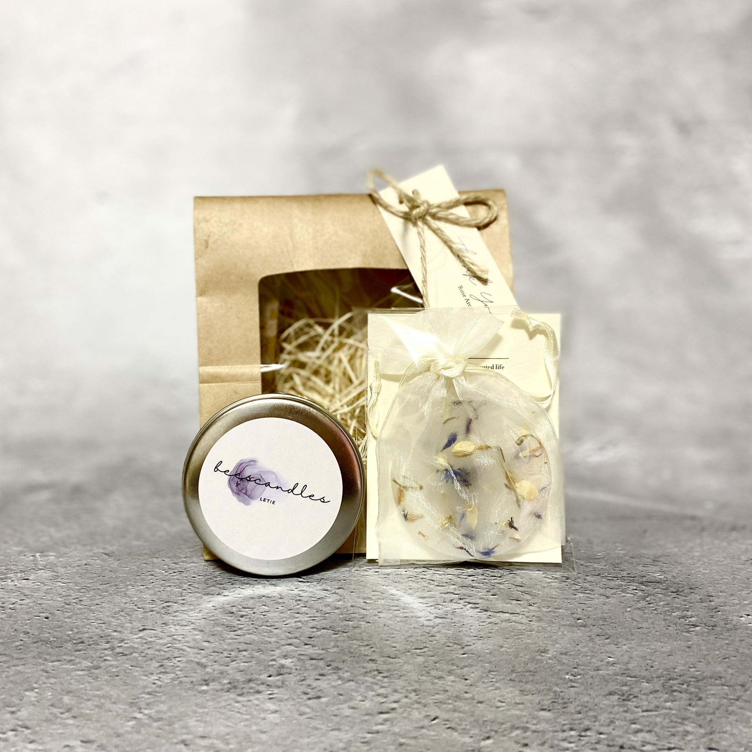 蜜蝋アロマキャンドル・ミニサシェセット | Letie（レティ）の