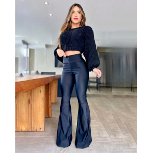 Flare Zíper Frontal Lycra | Le Chant