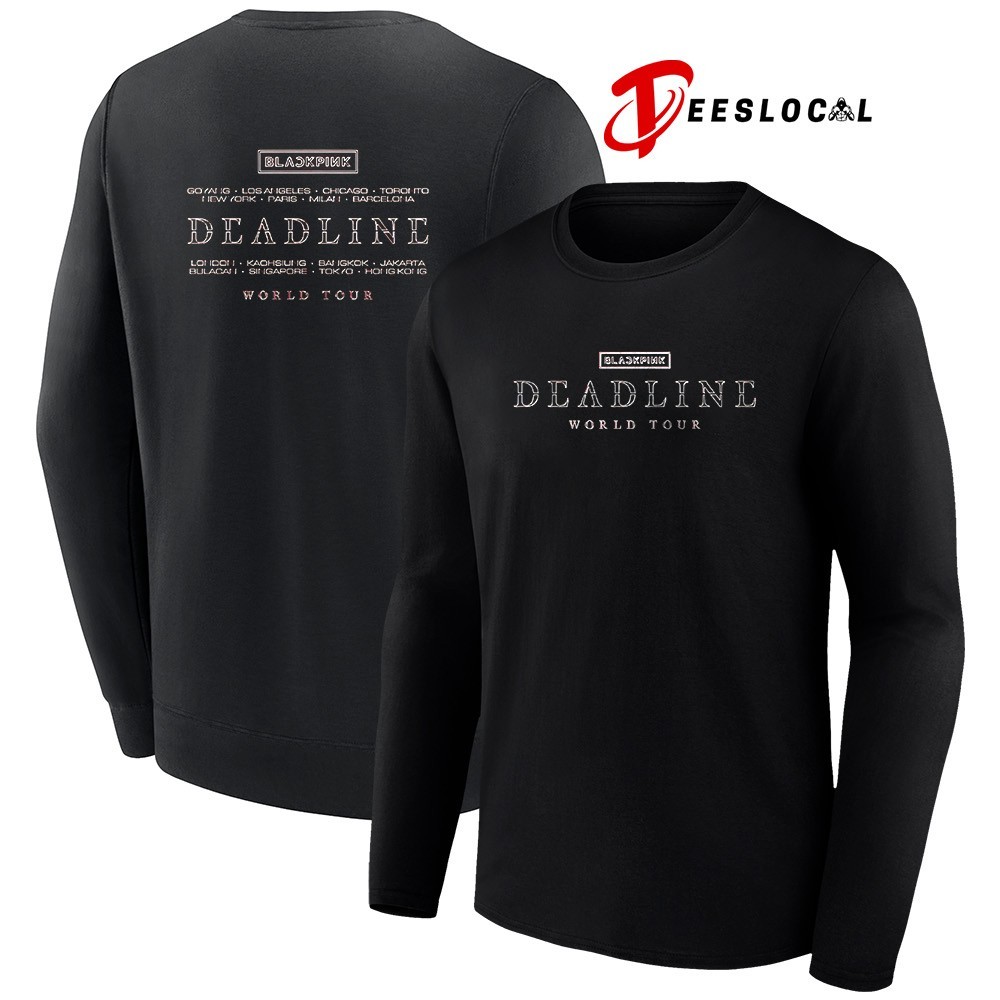Blackpink Deadline World Tour 2025 2026 schedule neon shirt