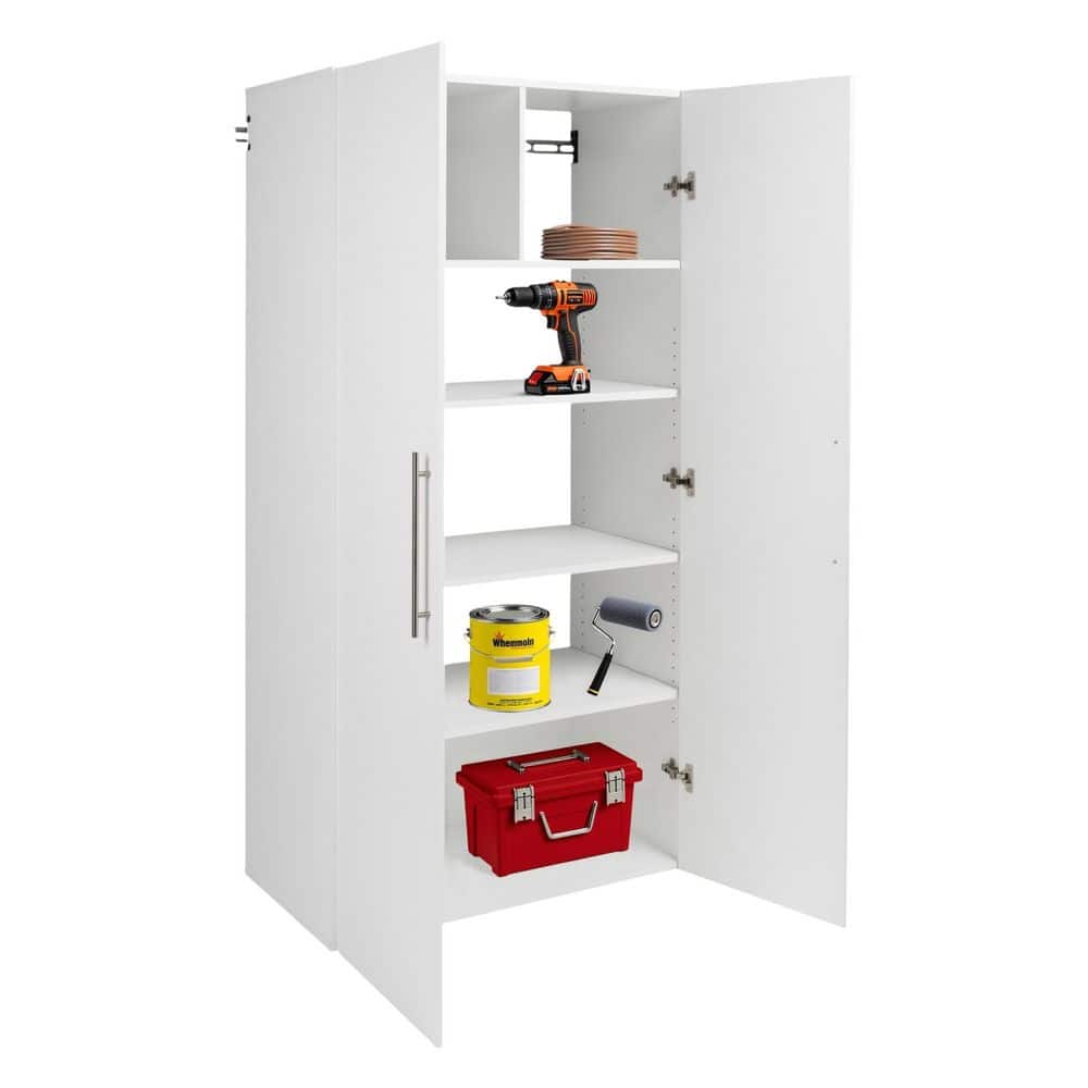 Prepac HangUps Collection Manufactured Wood 4-Shelf Wall Mounted