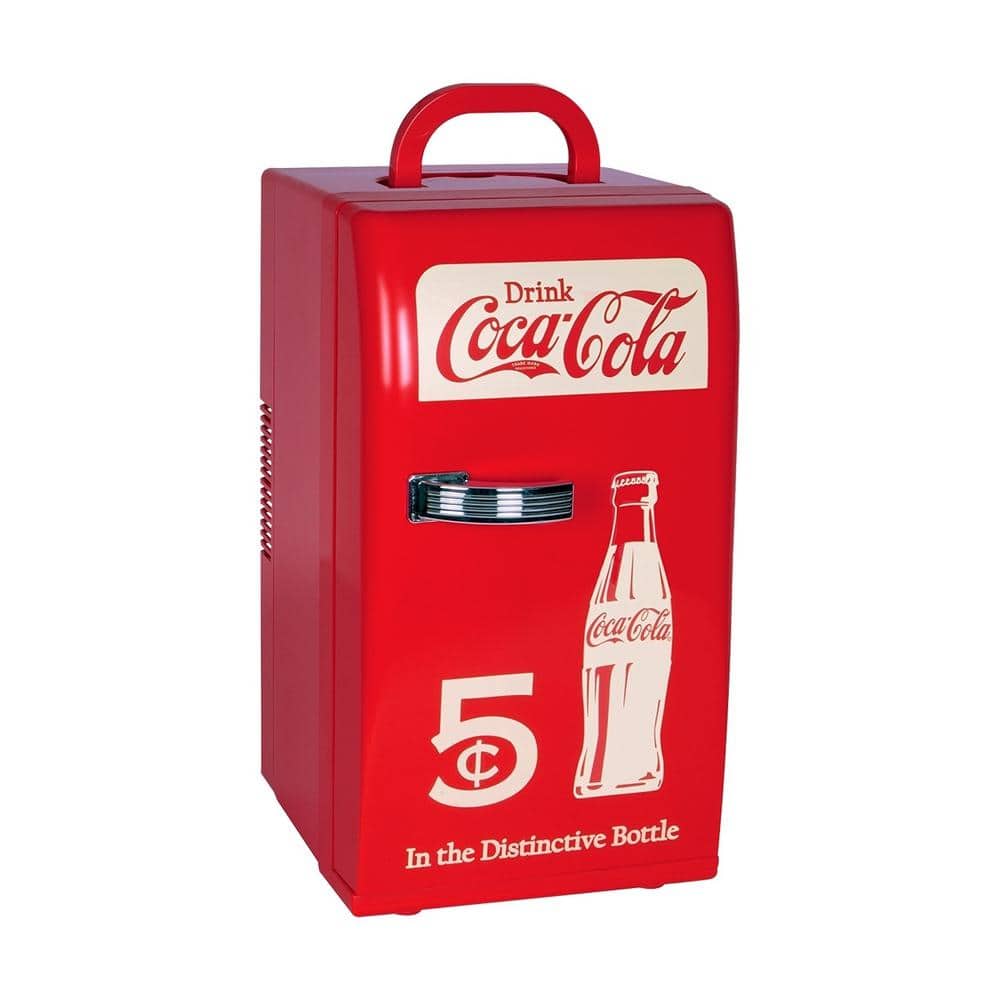 Coca-Cola Retro 18 Can Mini Fridge with12V DC and 110V AC Cords
