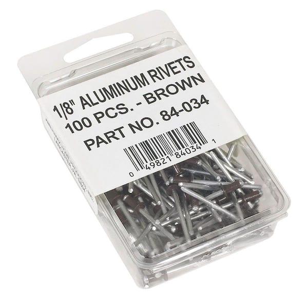 Amerimax Home Products 1/8 in. Brown Aluminum Rivets (100-Pack