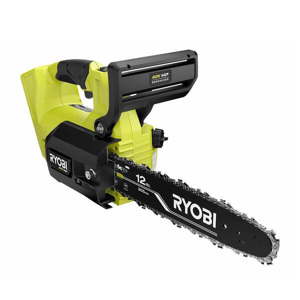 RYOBI 40V HP Brushless 12 in. Top Handle Battery Chainsaw (Tool