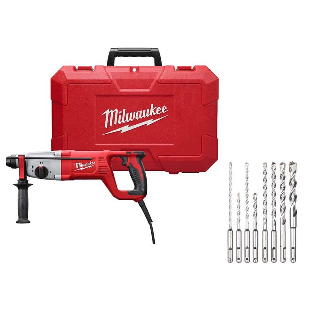 Milwaukee 8 Amp Corded 1 in. SDS D-Handle Rotary Hammer 2-Cutter