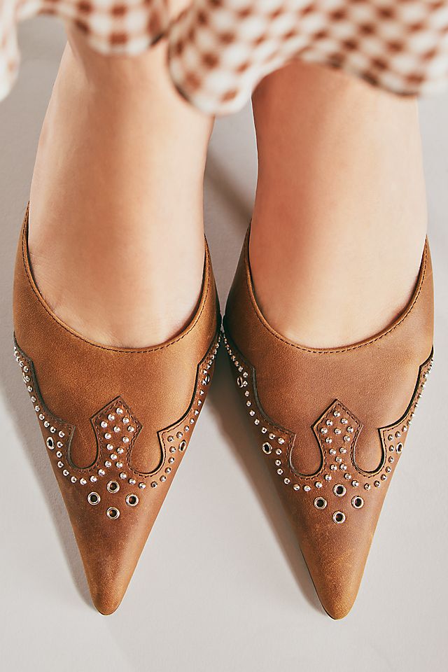 Jeffrey Campbell Head-West Pointed-Toe Heeled Mules | Anthropologie