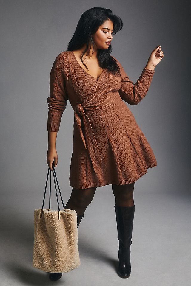 Greylin Wrap Sweater Dress | Anthropologie