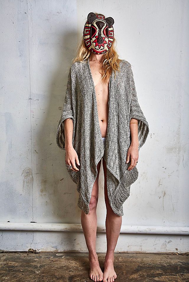 Vintage Issey Miyake 'Partly Unwoven for Openness' Cardigan c