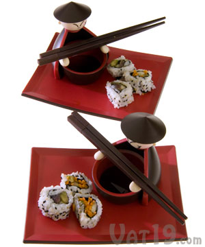 Sushi Service for Two: Adorable serving set for enjoying sushi at home