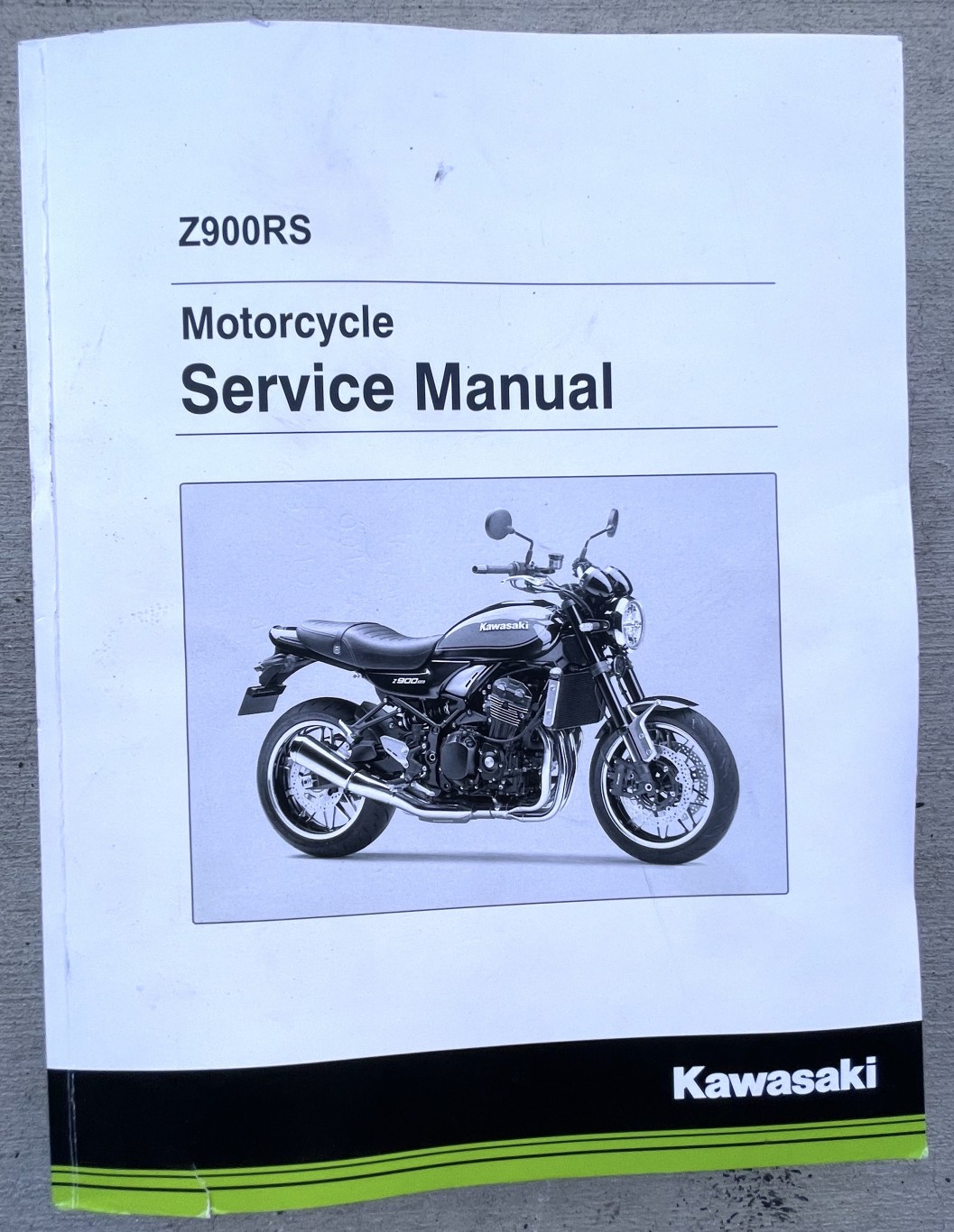 2018 Z900RS Rearsets, Service Manual and Tank Emblems - Items for
